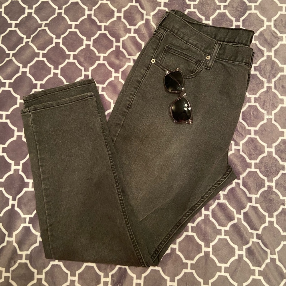 Dark Gray Slim Stretch Jeans 38 x 30